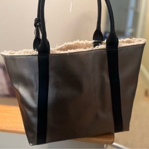 Some Society reversible tote bag, new with tags, platinum